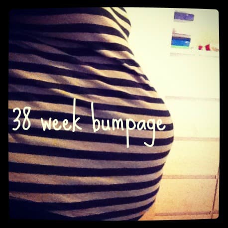 38 week bump