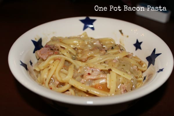 Gousto one pot bacon pasta