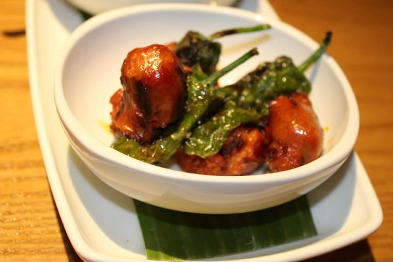 Harvester starter chorizo and peppers