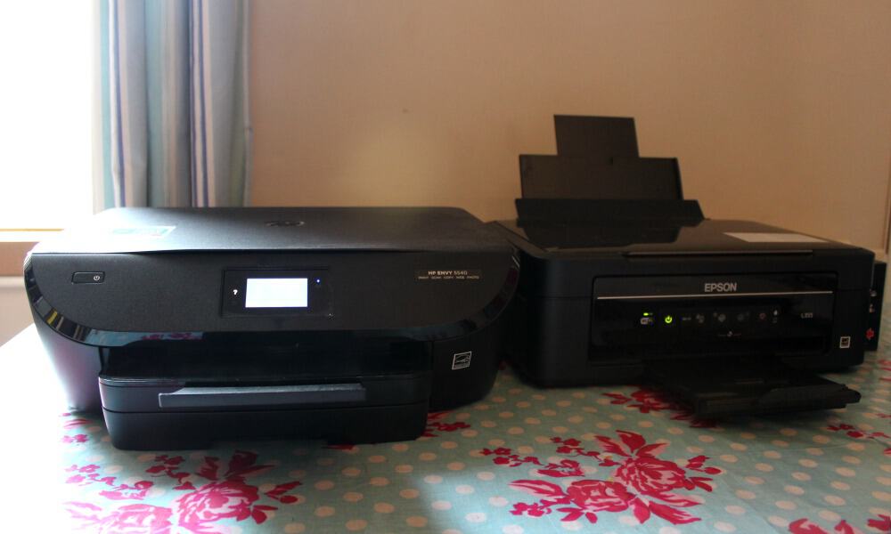 Both printers side by side