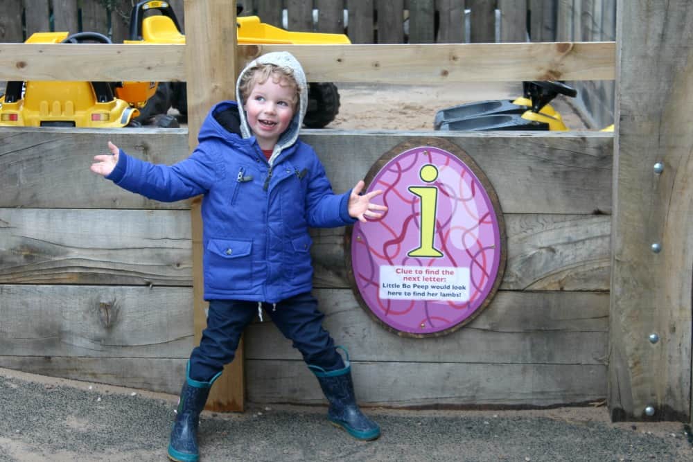 National Forest Adventure Farm Easter Egg Letter Hunt
