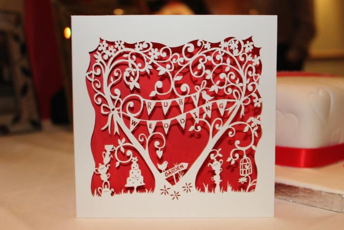 40th Wedding Anniversary Card