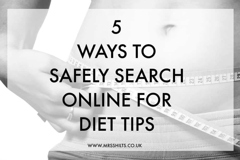 Safely search online for diet tips
