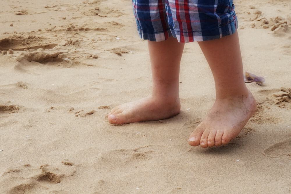 Lytham St Annes beach sandy toes