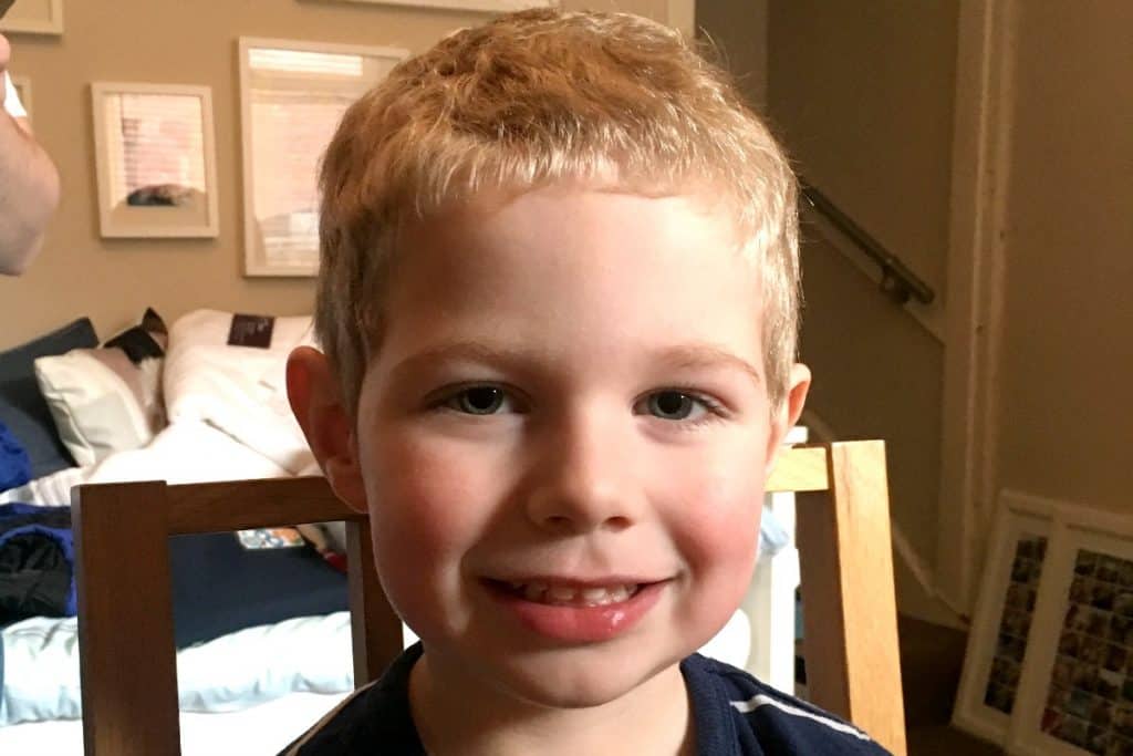 Olly hair cut January 2017