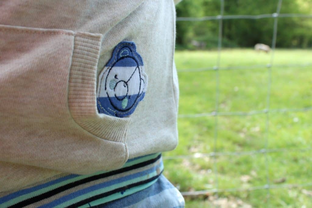 Bailey Bear Hoodie embroidery