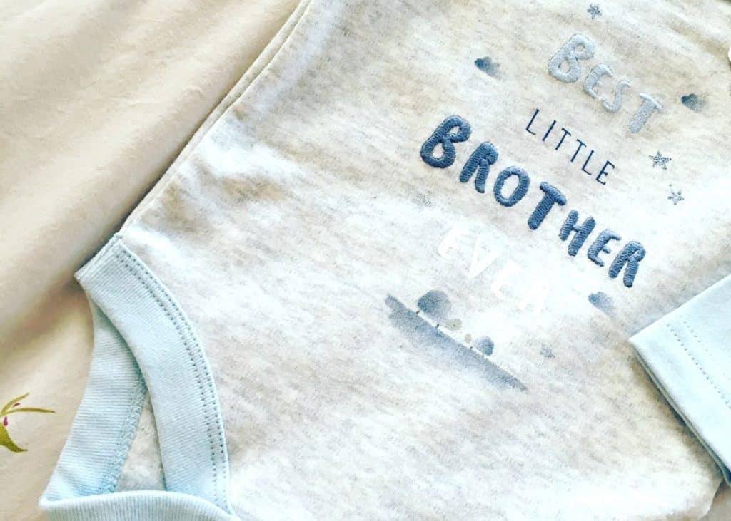 Mummy of two / best little brother vest