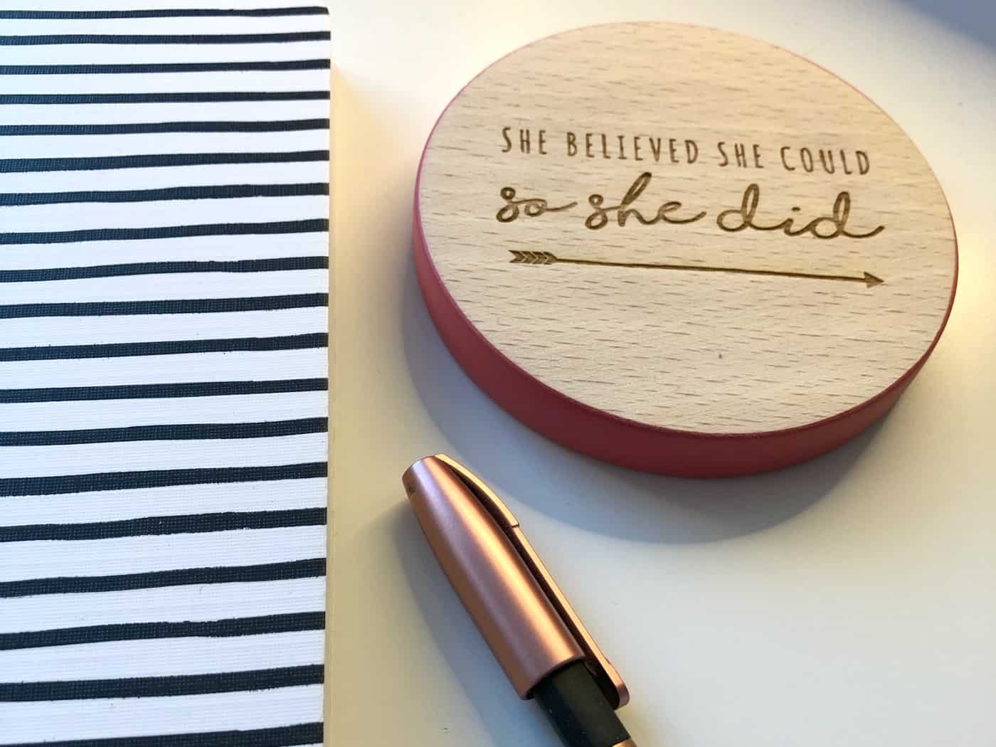 She believed she could so she did