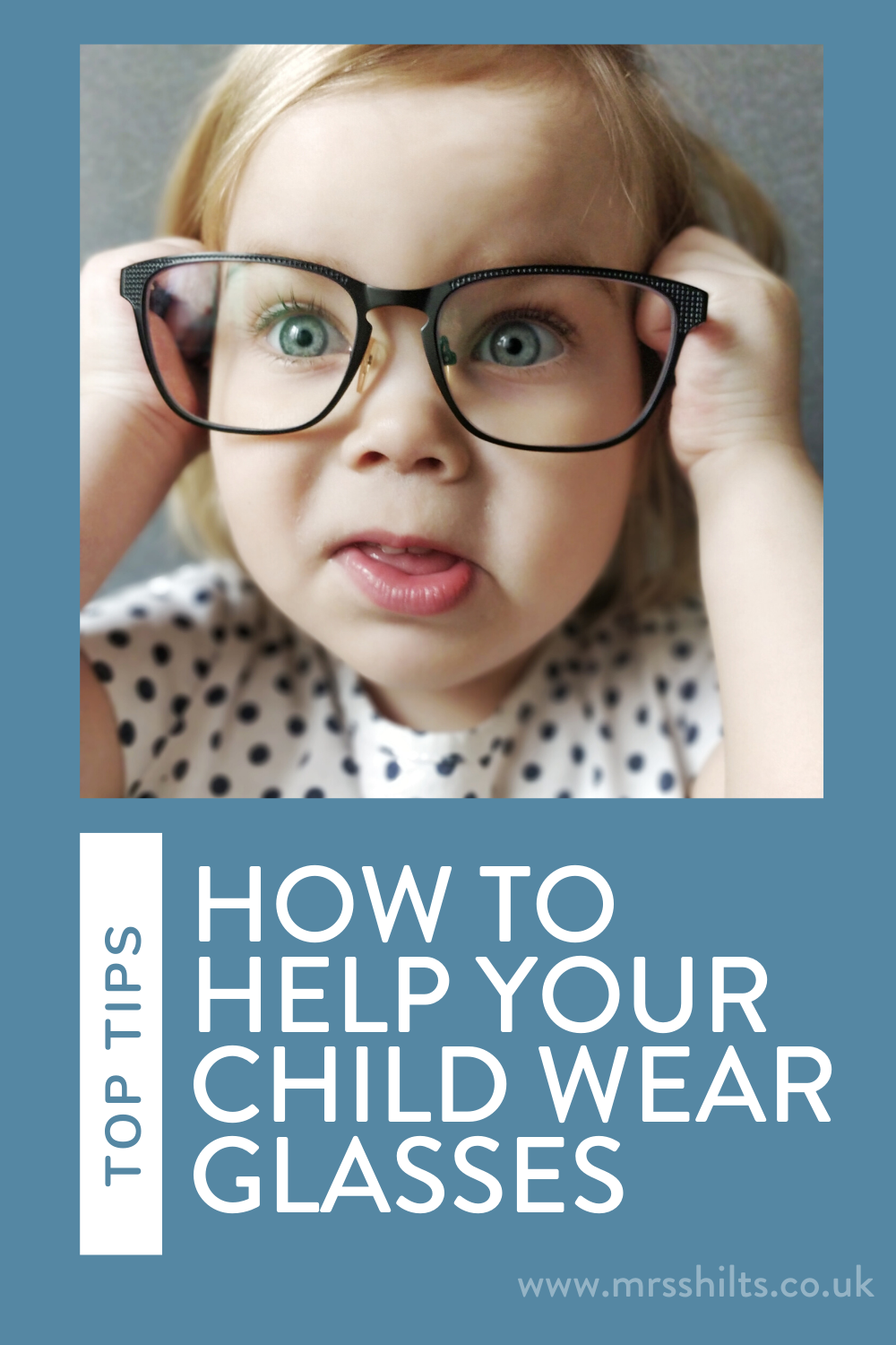 child wearing glasses 