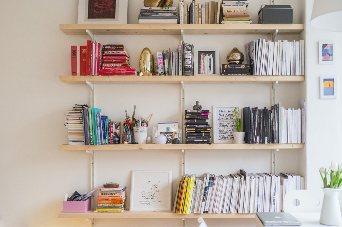 books on shelf photo
