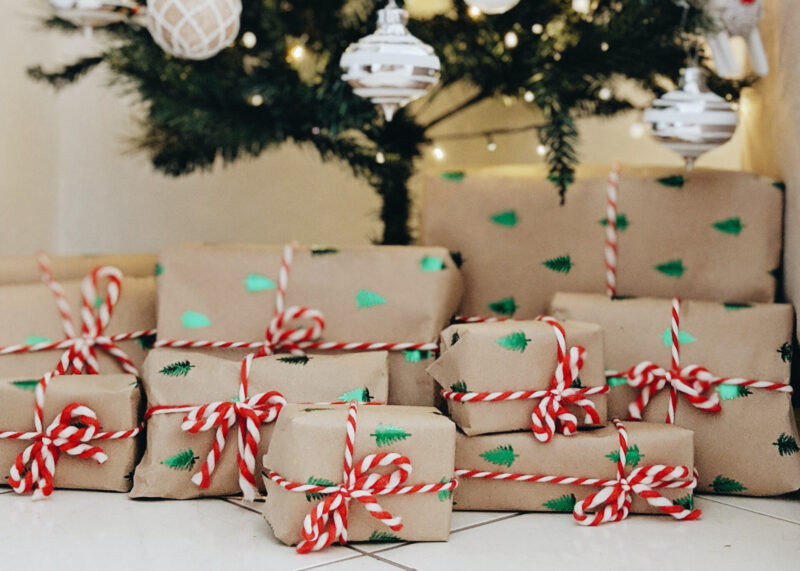 christmas gifts under tree