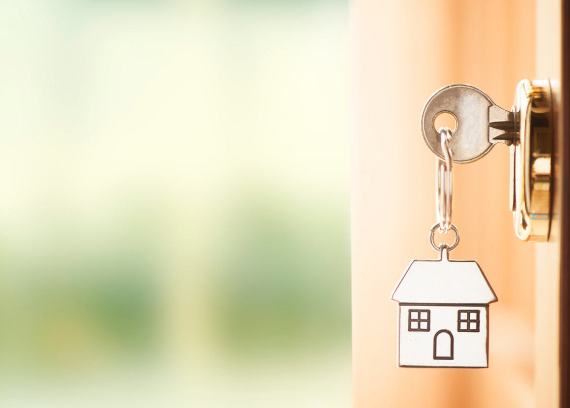 house shaped keyring
