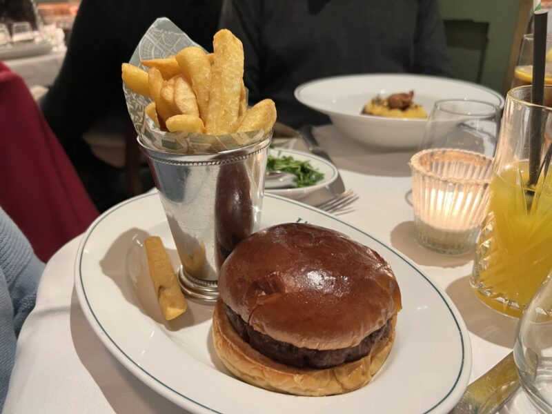 Hamburger and Chips